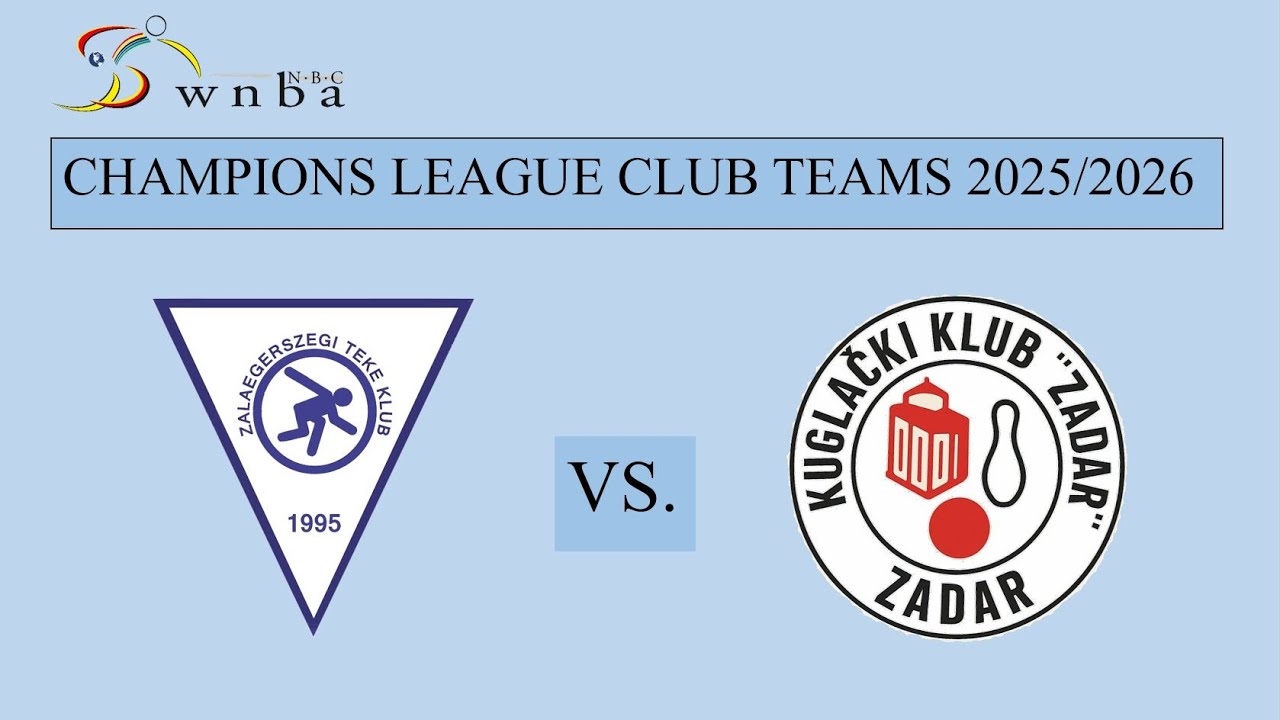 Zalaegerszegi TK (HUN) -- KK Zadar (CRO) | Bajnokok Ligája férfi teke mérkőzés