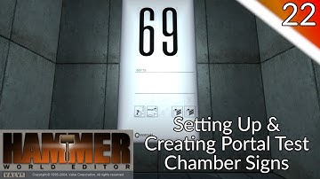 Hammer Tutorial 22 - Setting Up Portal Test Chamber Signs (& Using Blender To Make Custom Signs!)