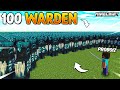 100 Wardens vs Me in Minecraft