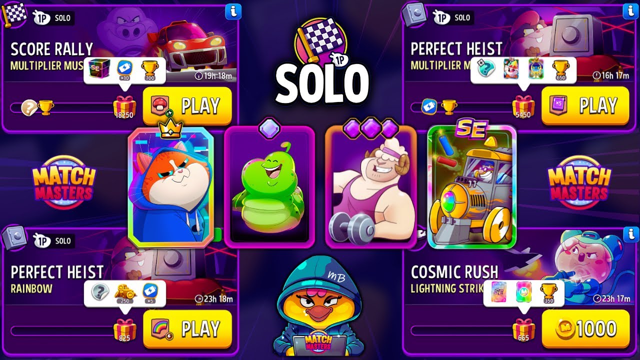 Lightning Strike Cosmic Rush/ Multiplier Mushrooms Rally/ Multiplier Madness Heist/ Rainbow Heist