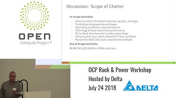 Advanced Cooling Sub-Project Roadmap Discussion - OCP Rack & Power Workshop @ Delta July 24th, 2018