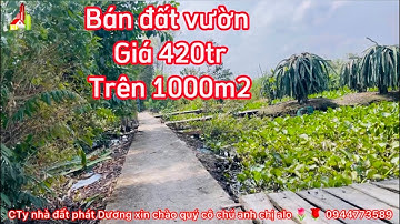 PD42 Bán đất vườn Đường oto gần khu công nghiệp Long Giang giá 420tr/1000m2 alo 🌷🌹 0944773589