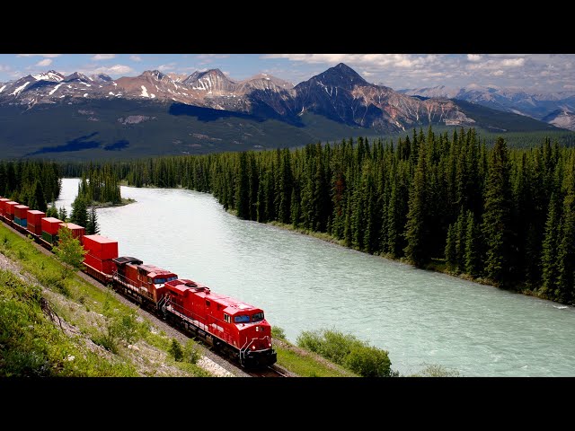 ASMR Relaxing Train Ride Through The Rocky Mountains