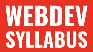 Web Development Course Syllabus