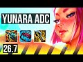 YUNARA &amp; Amumu vs MEL &amp; Senna (ADC) | Good KDA: 10/1/8 | KR Challenger | 26.7