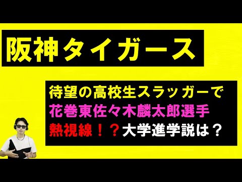 阪神タイガースも高校生スラッガー花巻東佐々木麟太郎選手に熱視線か!?