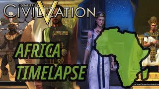 Civilization 5 - Making Custom Africa Map Timelapse