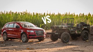 Rc Jeep Vs Rc Audi Car | 4x4 Vs 2wd