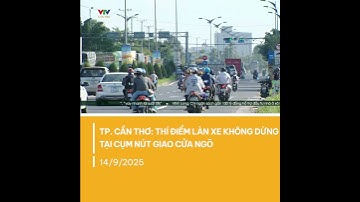 Hiệu quả tích cực từ việc thí điểm làn xe không dừng tại cụm nút giao cửa ngõ | VTV CẦN THƠ
