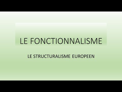 Vidéo: Différence Entre Le Fonctionnalisme Et Le Comportementalisme