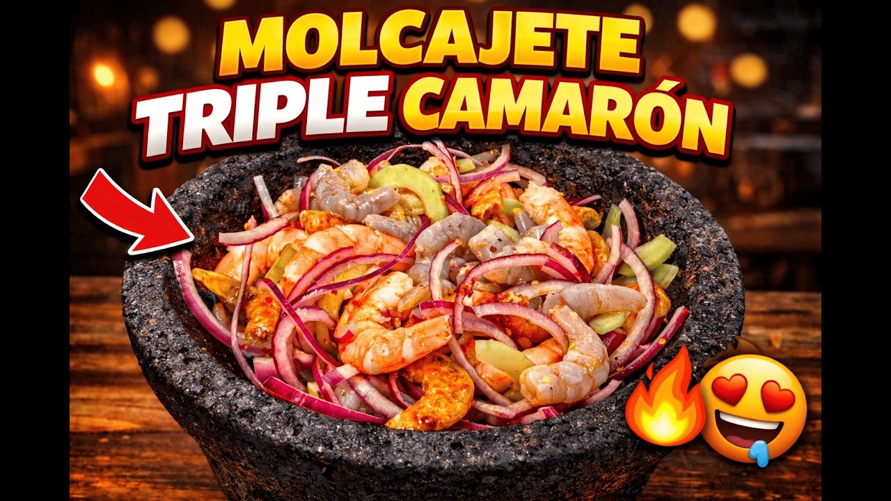 MOLCAJETE TRIPLE CAMARÓN