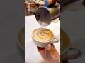CLASSIC LATTE ART TULIP POUR❤️The secret to clean Tulip stacks#Basic Latte Art Pattern #tulip #art