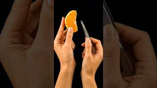 Orange Membrane Peel 🍊✨ | Satisfying Macro Extraction | Oddly Satisfying ASMR #asmr #satisfying