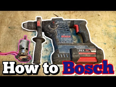 كيفية إصلاح مثقاب المطرقة   36   36  الذي يعمل بجهد منخفض ويصدر دخان ا