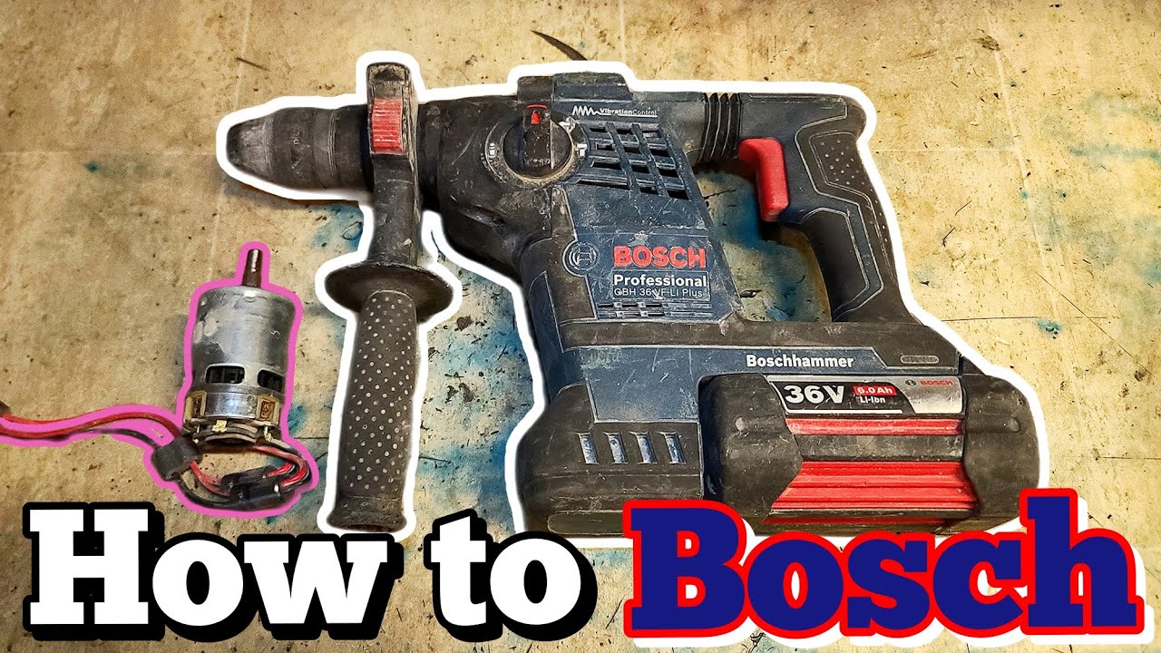 How to fix a Bosch GBH 36VF-LI PLUS 36v sds hammer drill that is low on ...