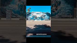 This ‘Severance’ Mural Will Blow Your Mind 👀 #shorts