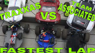TRAXXAS SLASH VS SLASH LCG VS TEAM ASSOCIATED SC10 FASTEST LAP ON THE DIRT @ SHORT TRACK RC