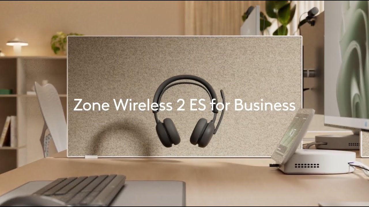Casque Sans Fil Logitech Zone Wireless 2 ES - Anti-bruit ANC, Certifié Microsoft Teams, 20h D'autonomie, Graphite