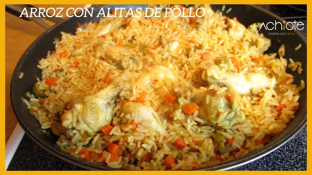 ARROZ CON ALITAS DE POLLO O ARROZ CON VERDURAS Y POLLO | Recetaza sencilla, deliciosa y rápida