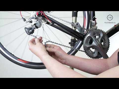 Installing a Chain on the Rear Derailleur of a Bicycle