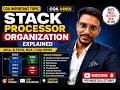 Stack Processor Organization Explained | MCA, B.Tech, BCA | COA Hindi