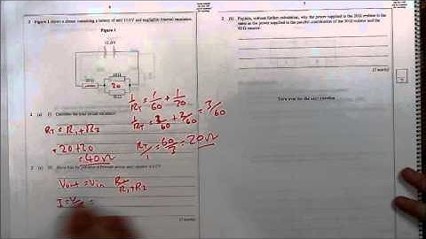 AQA Physics Unit 1 Resistors in parallel