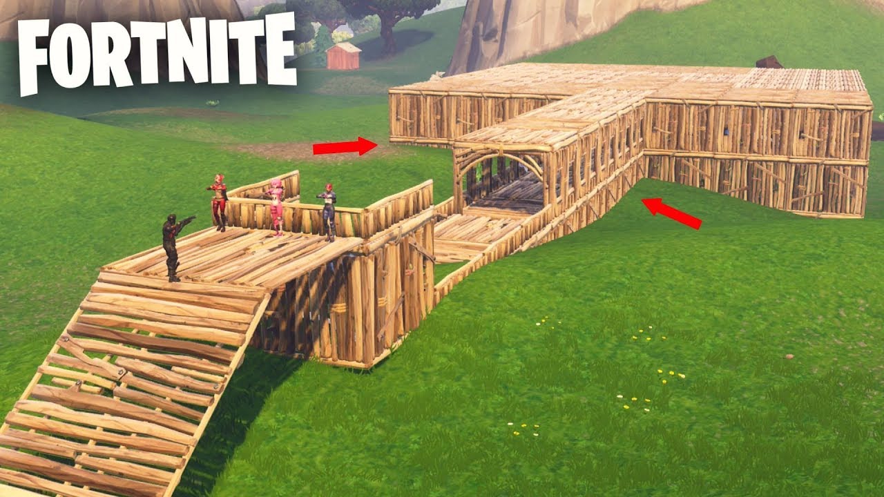 CONSTRUIMOS  el LABERINTO MÁS GRANDE de FORTNITE (Patio de Juegos) Minijuegos en Fortnite 🔥