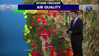 Storm Tracker Forecast: High fire danger & unhealthy air quality today