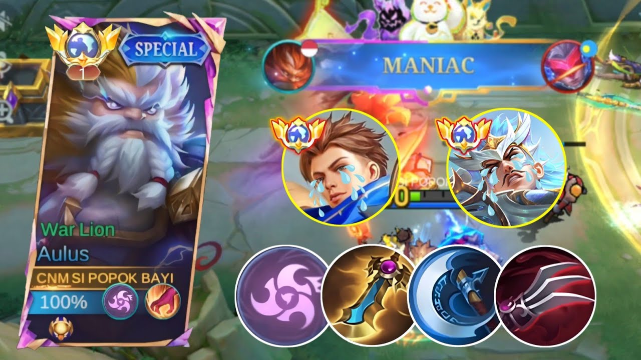 MANIAC!! BUILD TERBARU AULUS 2026❗BUILD AULUS TERSAKIT 2026 | MOBILE LEGENDS