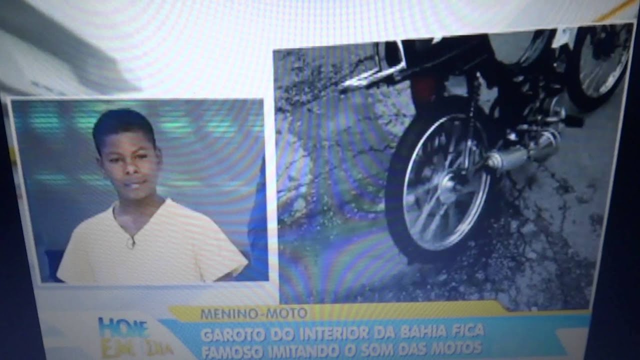 Menino que imita moto - Hoje em Dia na Record 17 05 2013