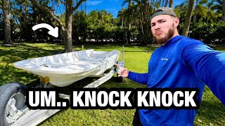 ABANDONED HOUSE WITH ABANDONED SKIFF - (skiff hunting)