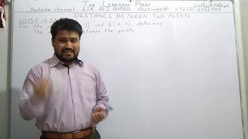 Coordinate Geometry | Distance Between Two Points | XI Comm.& BCom-I B.Math | Sir Ali Ahmed | Lec.11
