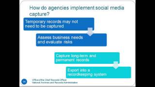Guidance on Managing Social Media Records