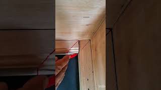 tips dan trick mengukur kayu di sudut biar kelihatan rapi #reels #explore #capcatpro #diy #handmade