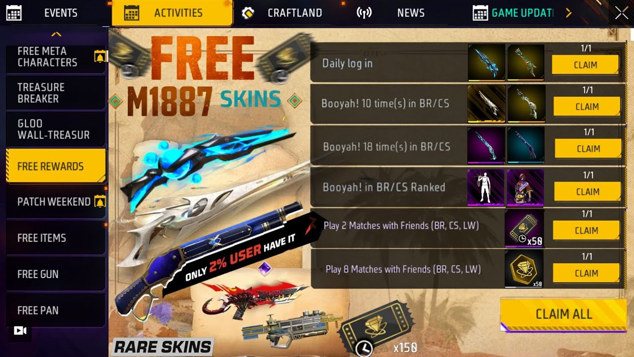 FREE M1887 GUN SKINS LOST TREASURE 🔥 -para SAMSUNG,A3,A5,A6,A7,J2,J5,J7,S5,S6,S7,S9,A10,A20,A30,A50