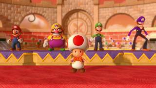 Super Mario Party Mariothon Mario Vs Wario Vs Luigi Vs Waluigi