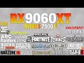 RX 9060 XT + Ryzen 5 7500F - Test in 23 Games