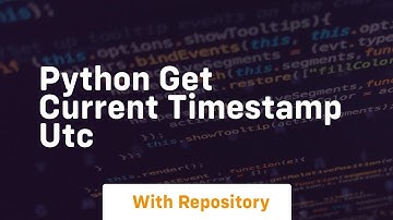 python get current timestamp utc
