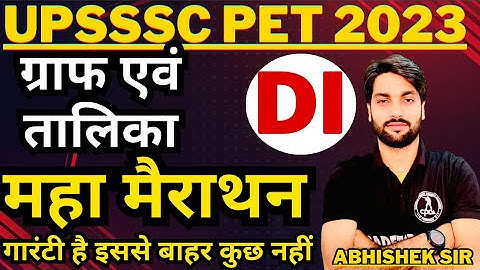 UPSSSC PET Maths 2023 | Maths Graph Practice Set, PET Maths Graph PYQs,Graph&Table By Abhishek Sir