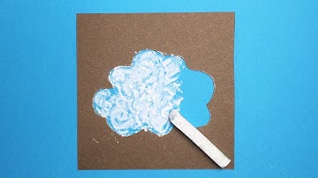 How to draw a cloud | easy stencil | simple and fun art ideas for kids