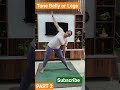 Burn belly fat and sculpt your legs with this quick yoga routine. Consistency is the key!
