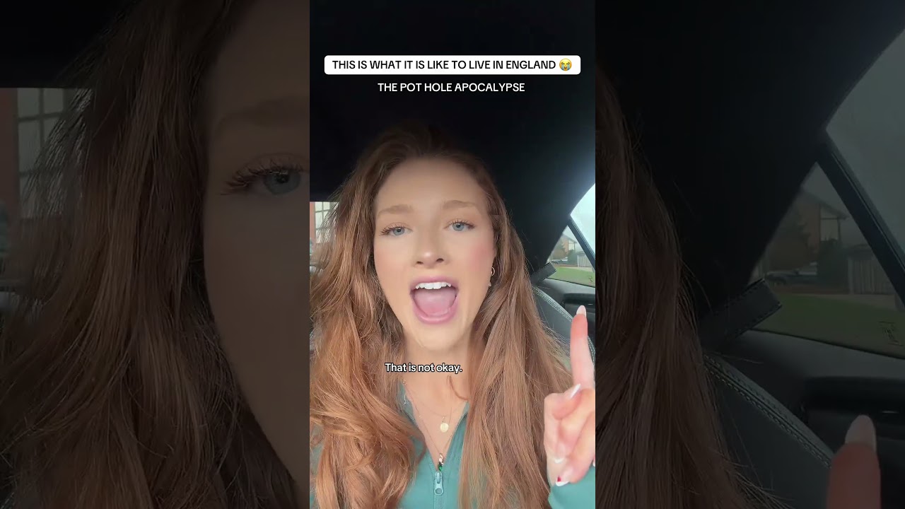 THIS IS WHAT IT IS LIKE LIVING IN ENGLAND (pothole apocalypse) 😭 #potholes #uk #england #british