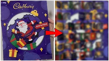 Christmas Cadbury 🍫 Advent Calendar #shorts #asmr #satisfying #christmas