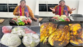 How To Store Vegetables | Baingan Masala Tawa Fry Recipe | @PulwashaCooksofficial