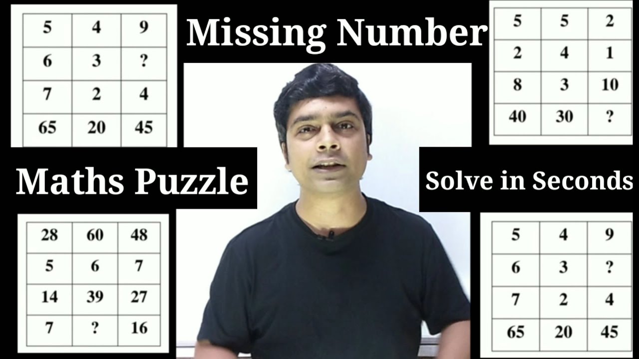 Missing Number Puzzle | Maths Puzzle | How to solve maths puzzle ...
