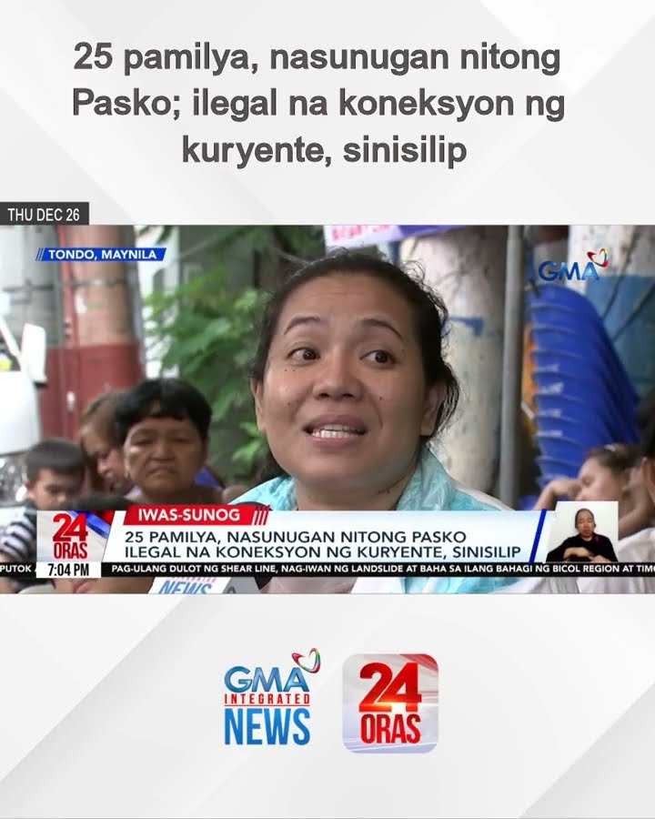 25 pamilya, nasunugan nitong Pasko; ilegal na koneksyon ng kuryente, sinisilip | 24 Oras