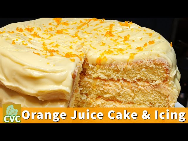 ORANGE JUICE CAKE Made Easy with Box Cake Mix 