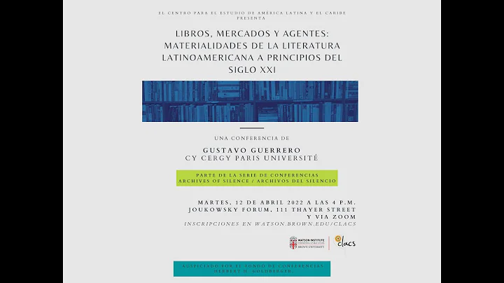 Books, Markets, and Agents: Materialities of Latin...