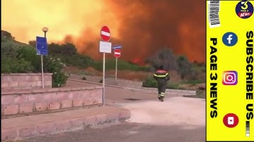 Video- Fires ravage Italian island of Sardinia -International Desk, Page 3 News