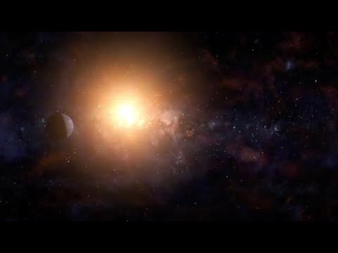 Flight Through Asteroid Belt In Open Space Stock Motion Graphics